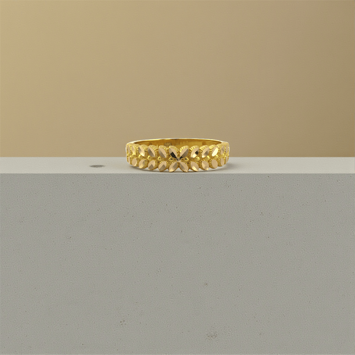 14 Ayar Altın Tasarım Yüzük  -  K234448