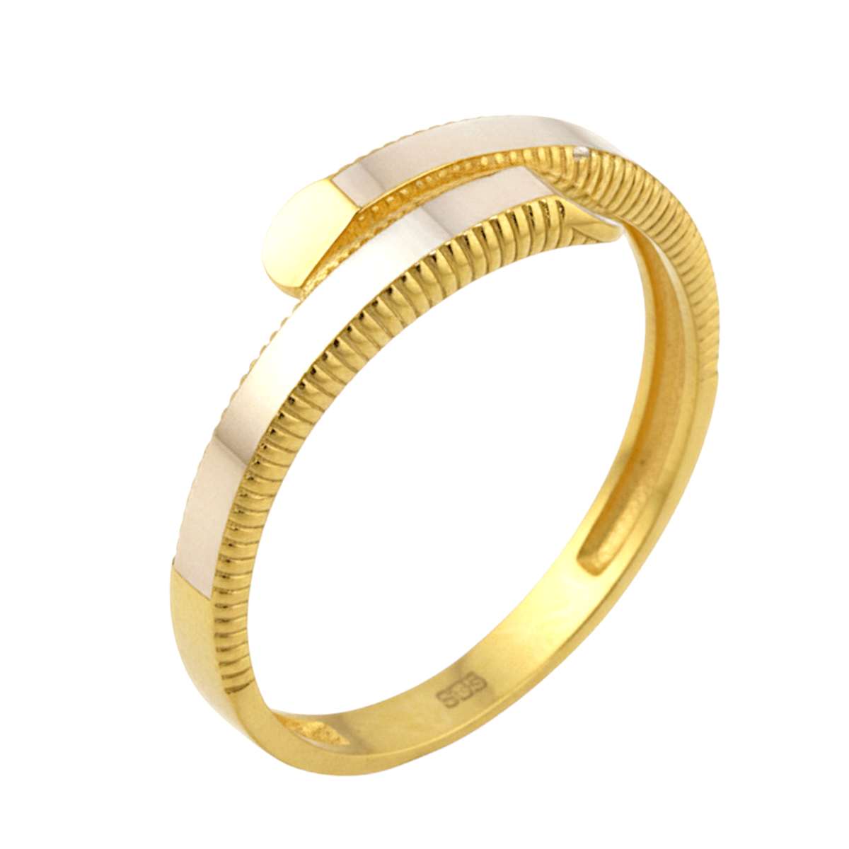 14 Ayar Altın Tasarım Yüzük  -  K234453