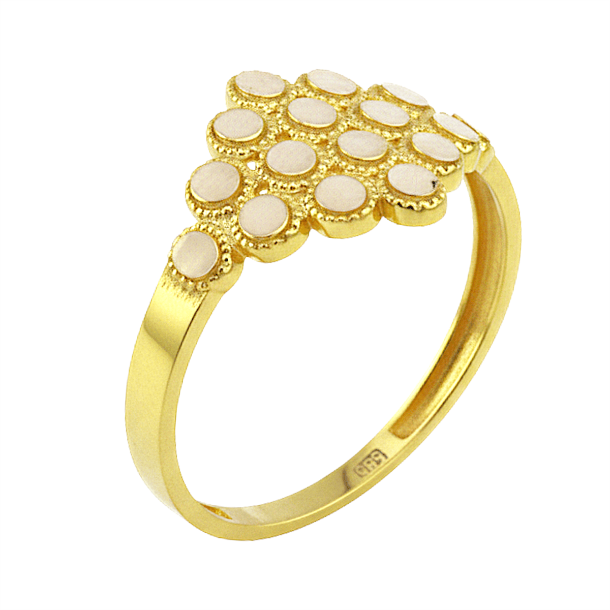 14 Ayar Altın Tasarım Yüzük  -  K234456