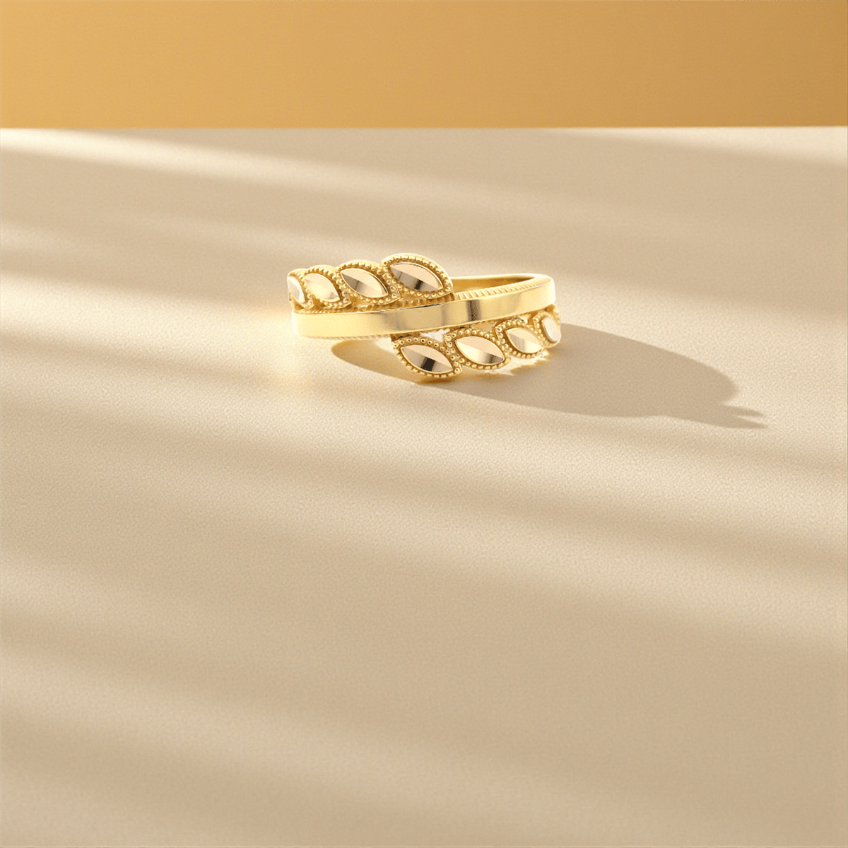 14 Ayar Altın Tasarım Yüzük  -  K234462