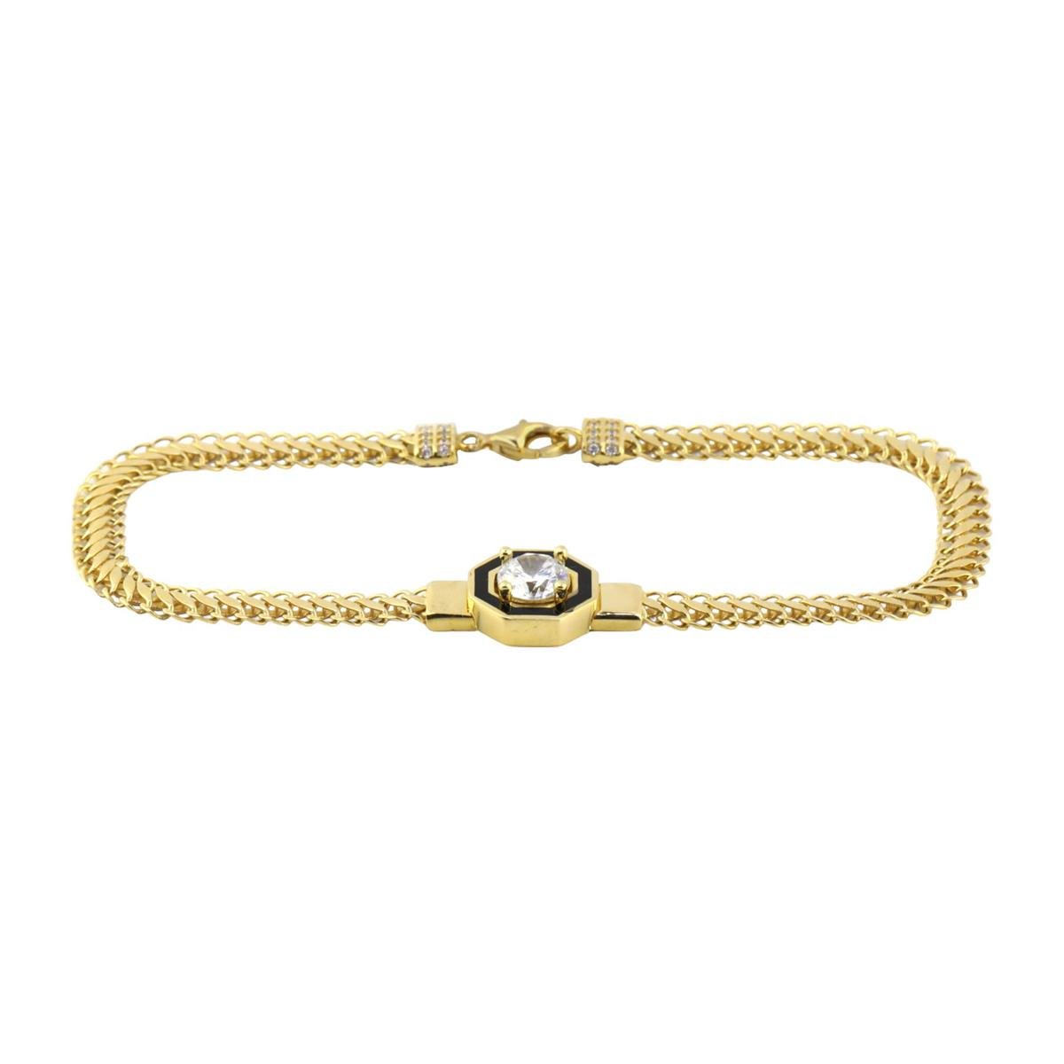 14 Ayar Altın Tektaş Bileklik  -  0184728