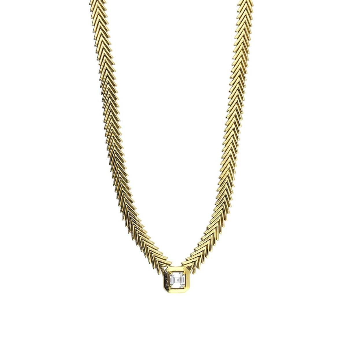 14 Ayar Altın Tektaş Kolye  -  0175734