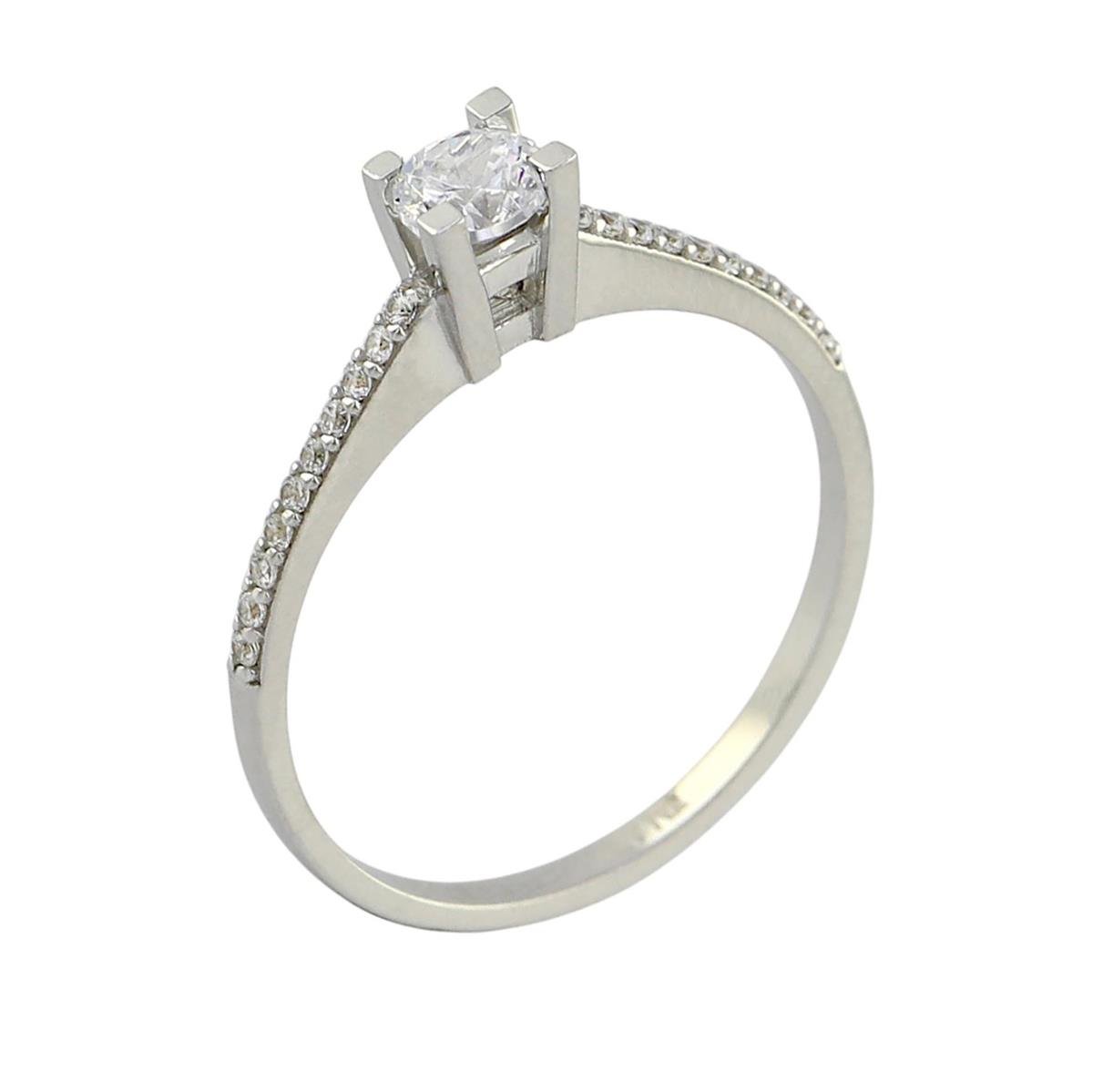 14 Ayar Altın Tektaş Yüzük  -  0192079