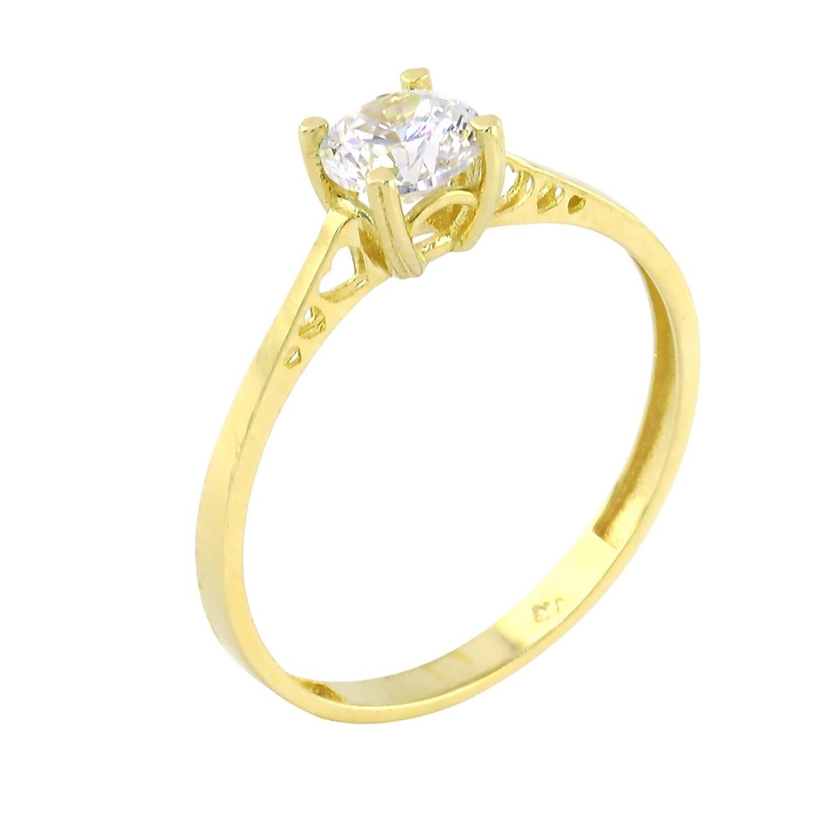 14 Ayar Altın Tektaş Yüzük  -  0201166