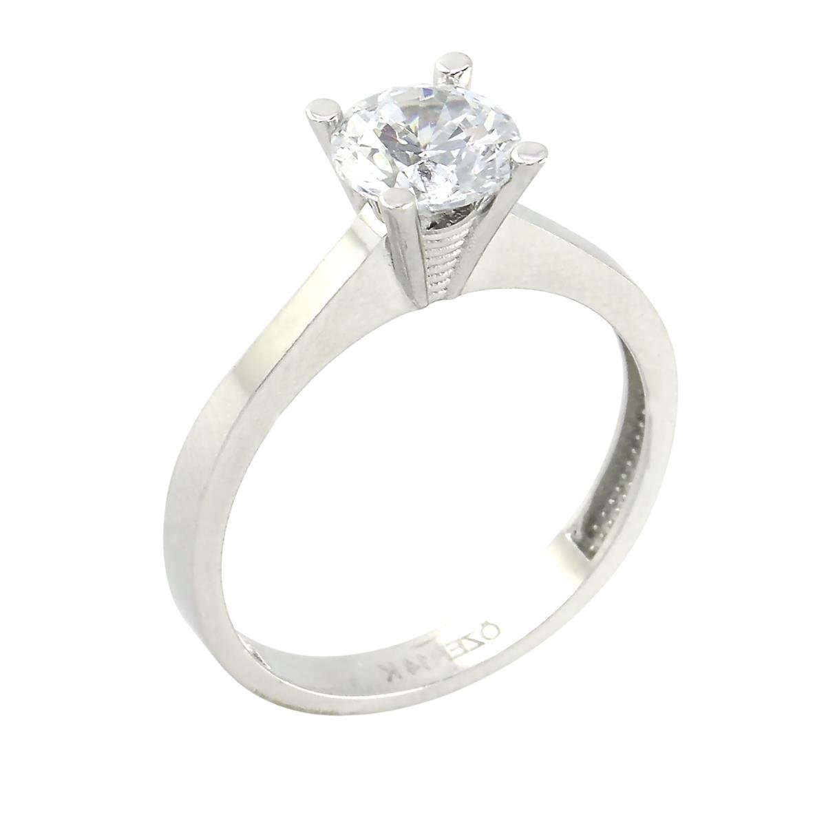 14 Ayar Altın Tektaş Yüzük  -  0201175