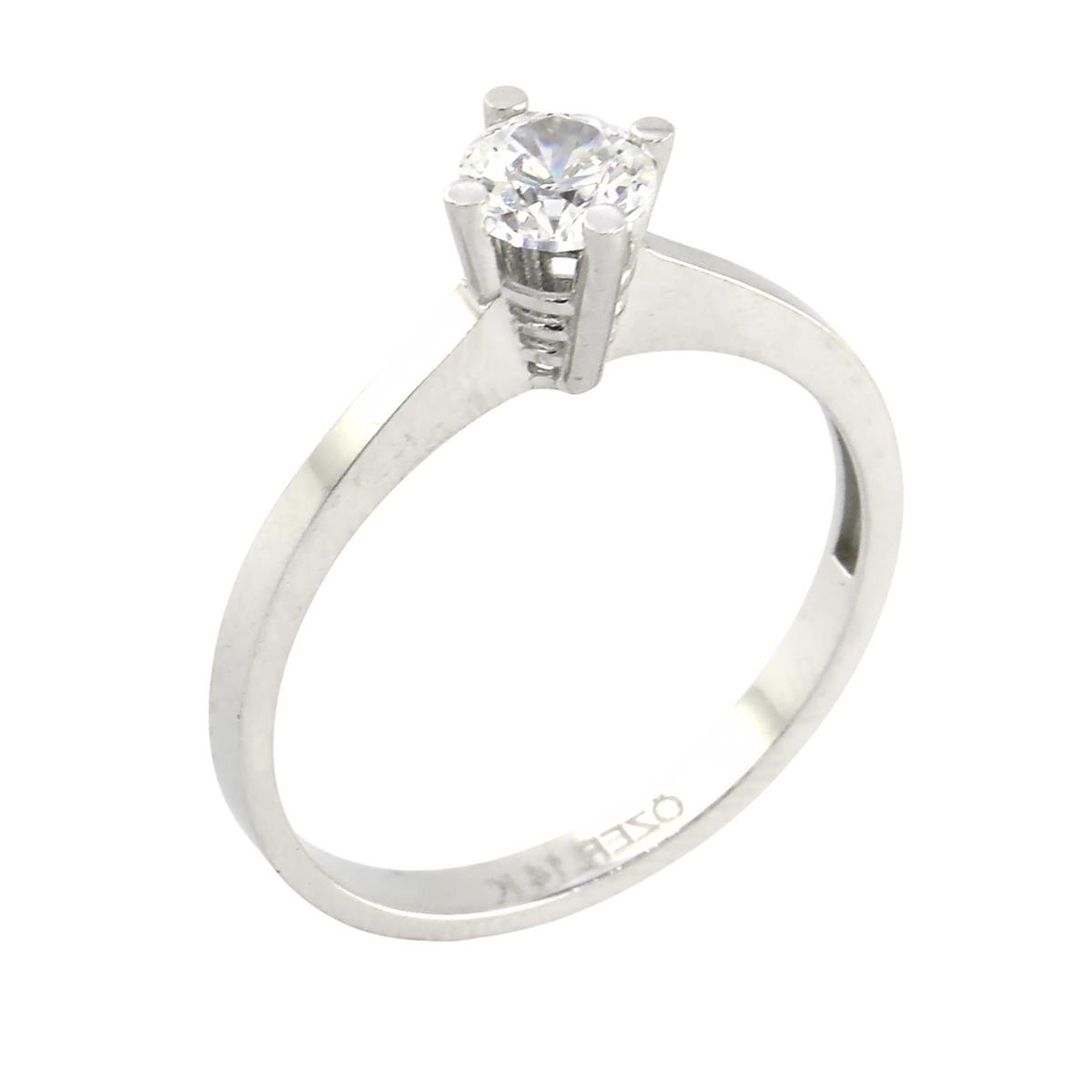 14 Ayar Altın Tektaş Yüzük  -  0201177