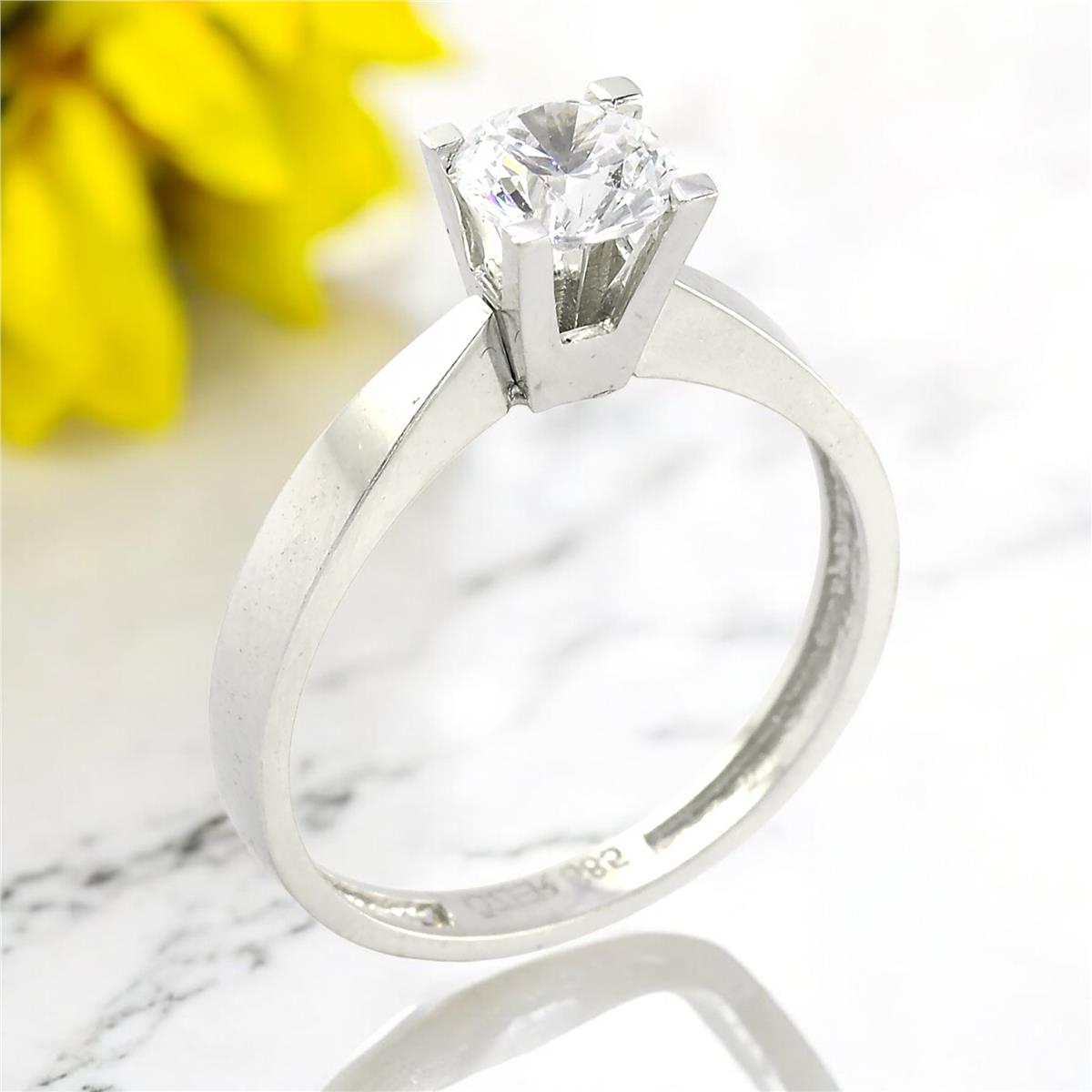 14 Ayar Altın Tektaş Yüzük  -  0201184