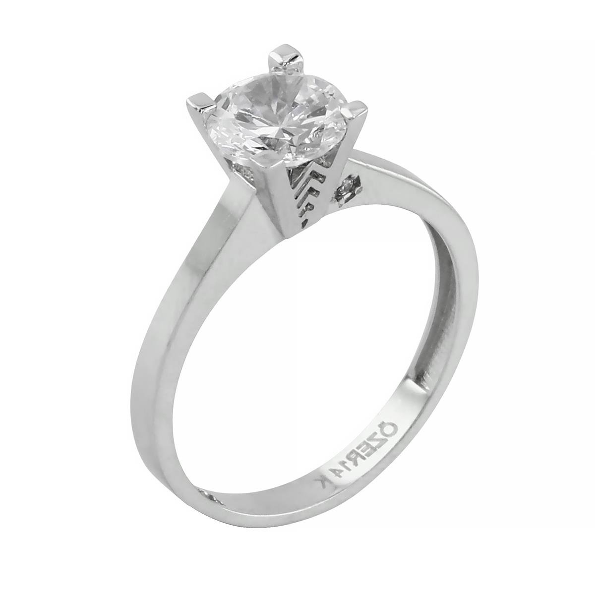 14 Ayar Altın Tektaş Yüzük  -  0202362