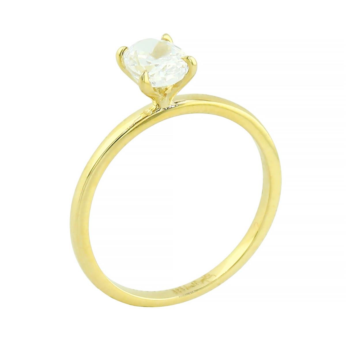 14 Ayar Altın Tektaş Yüzük  -  0205159