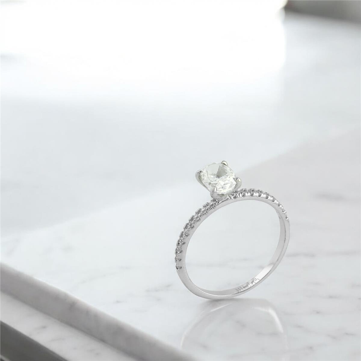 14 Ayar Altın Tektaş Yüzük  -  0205162