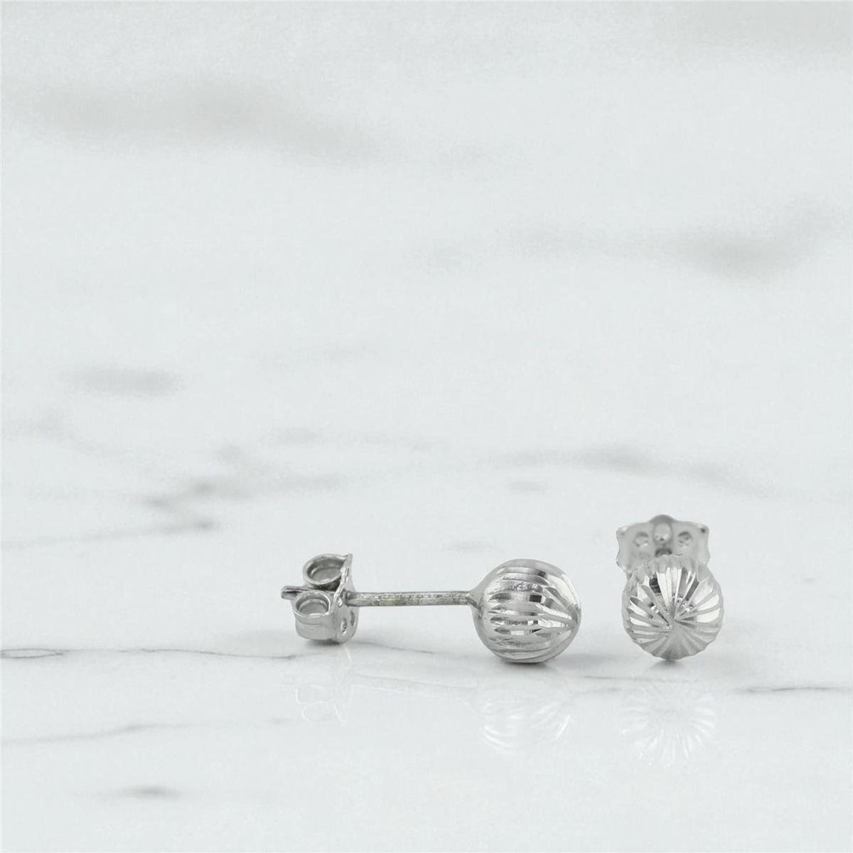 14 Ayar Altın Top Küpe  -  0196652