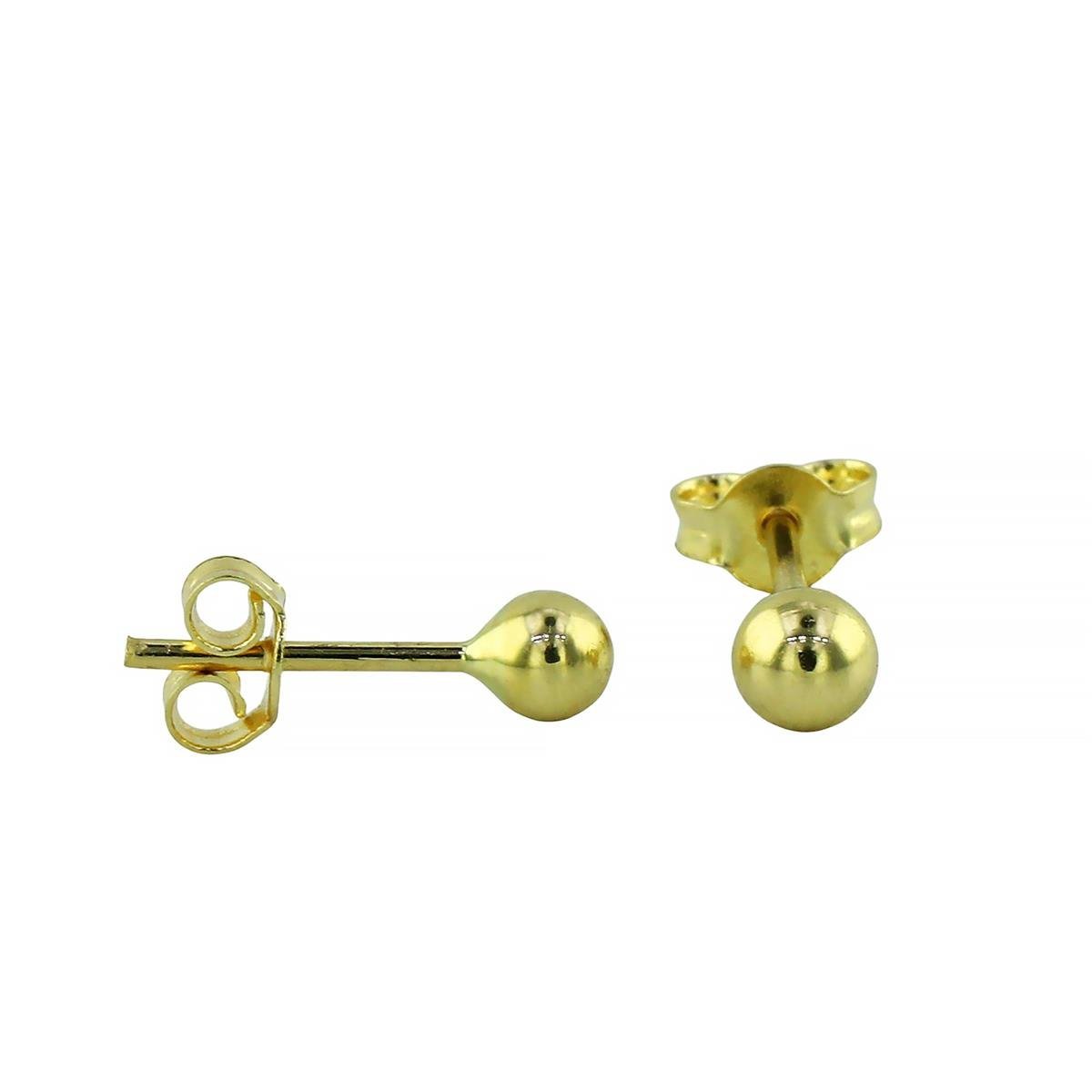 14 Ayar Altın Top Küpe  -  0201467