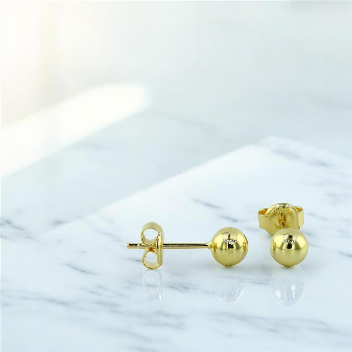 14 Ayar Altın Top Küpe  -  0201477