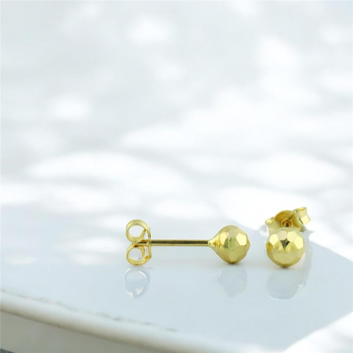 14 Ayar Altın Top Küpe  -  0201479