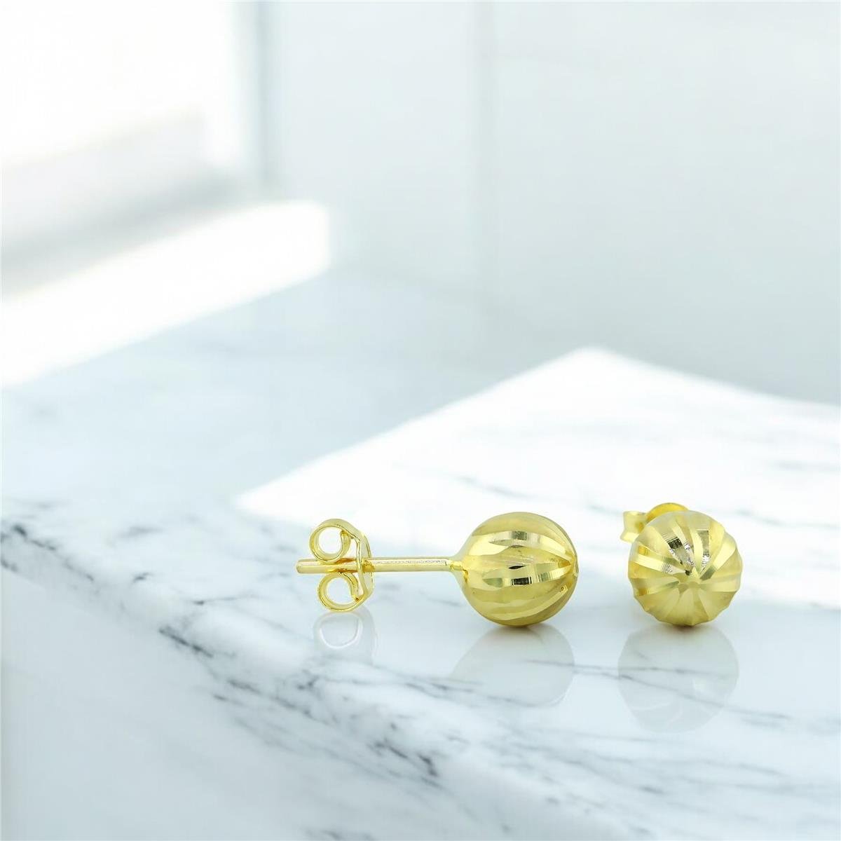 14 Ayar Altın Top Küpe  -  0201520