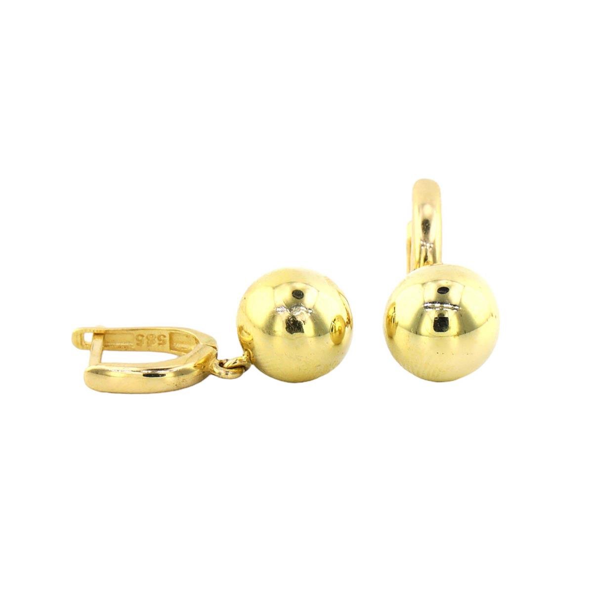 14 Ayar Altın TopLU Küpe  -  0184759