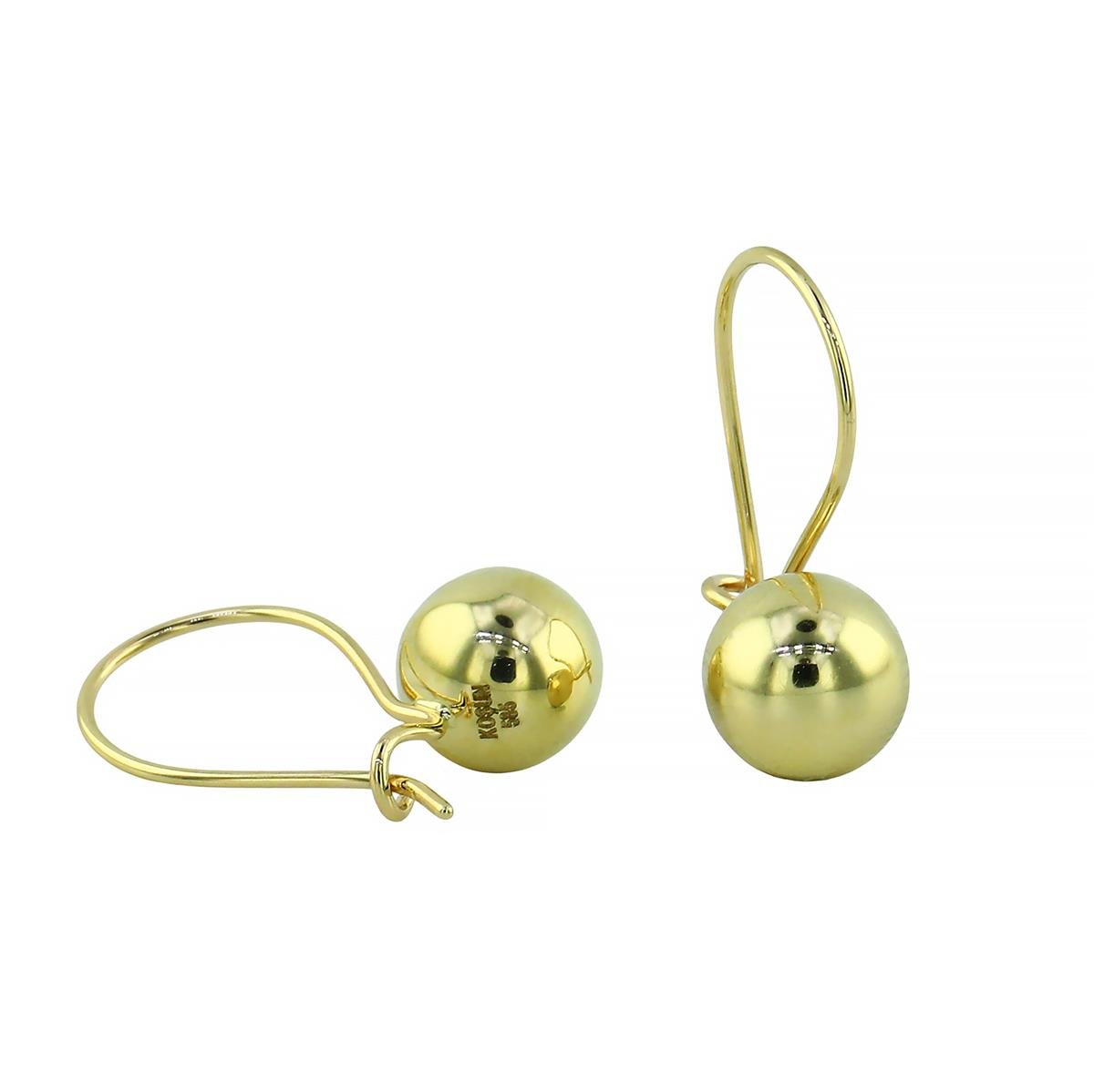 14 Ayar Altın TopLU Küpe  -  0201466