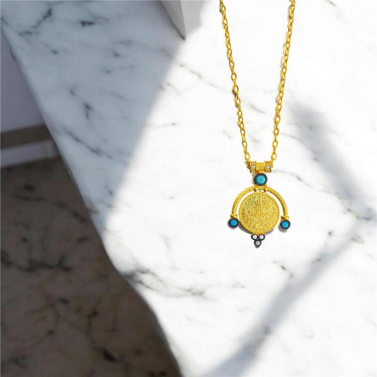 14 Ayar Altın Turalı Kolye  -  0204428