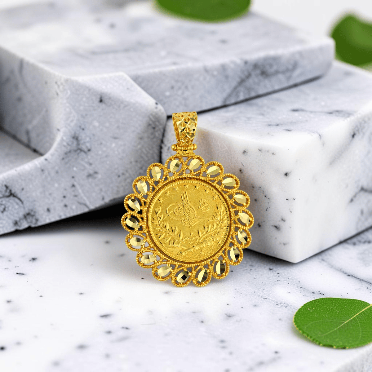 14 Ayar Altın Turalı Kolye Ucu  -  0213532