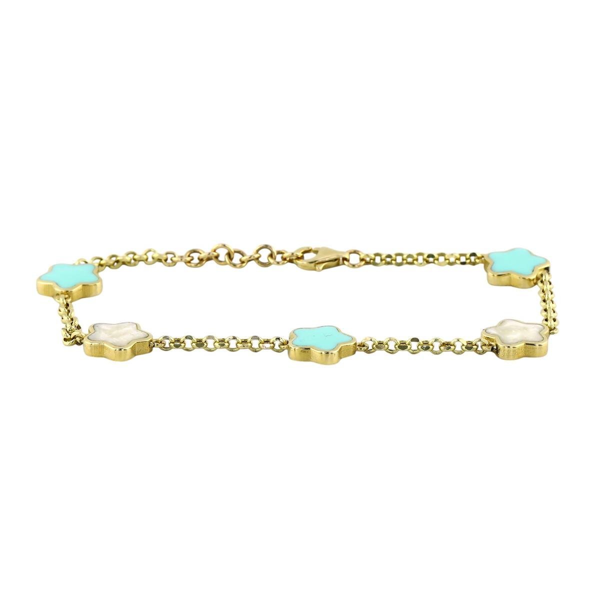 14 Ayar Altın Yıldızlı Bileklik  -  0199185