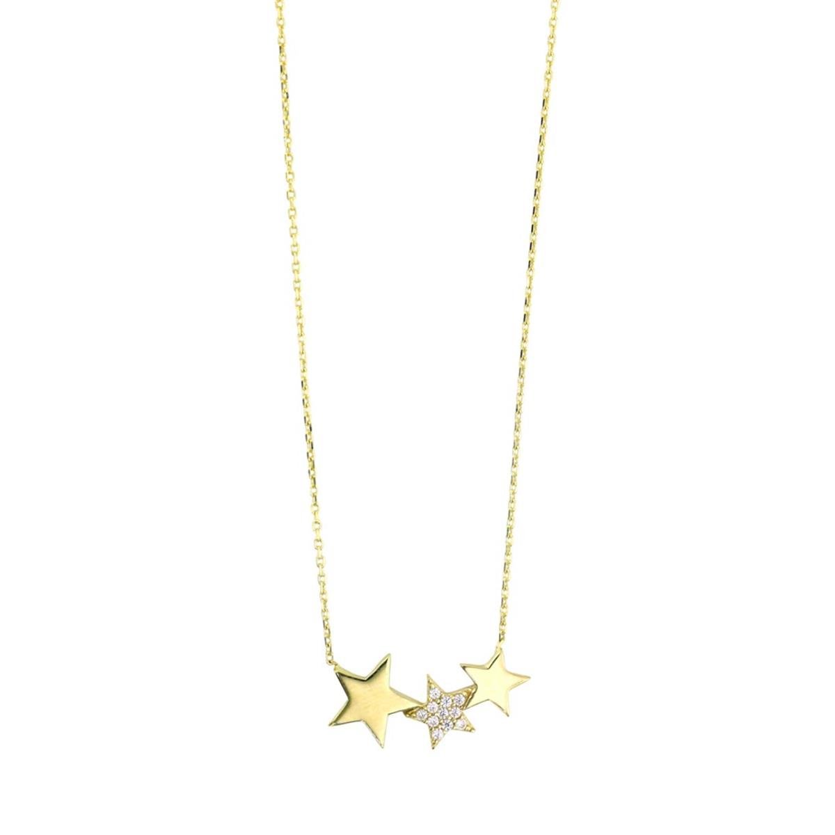 14 Ayar Altın Yıldızlı Kolye  -  0200864