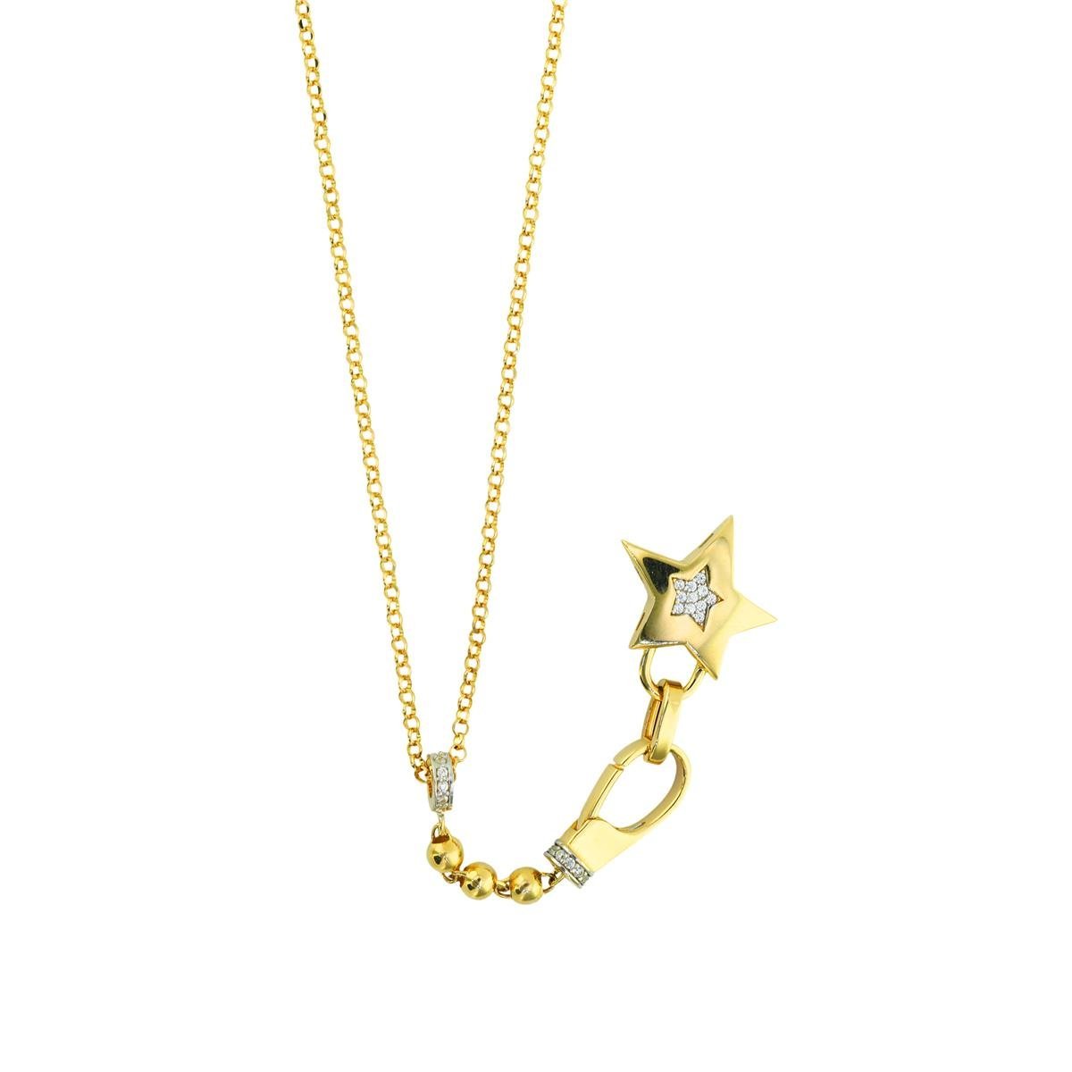 14 Ayar Altın Yıldızlı Kolye  -  0204324