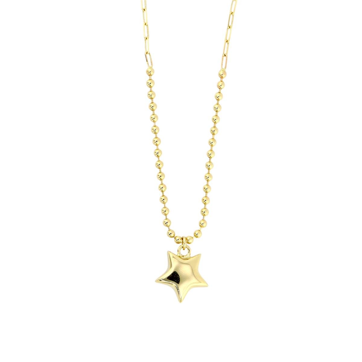 14 Ayar Altın Yıldızlı Kolye  -  F003661