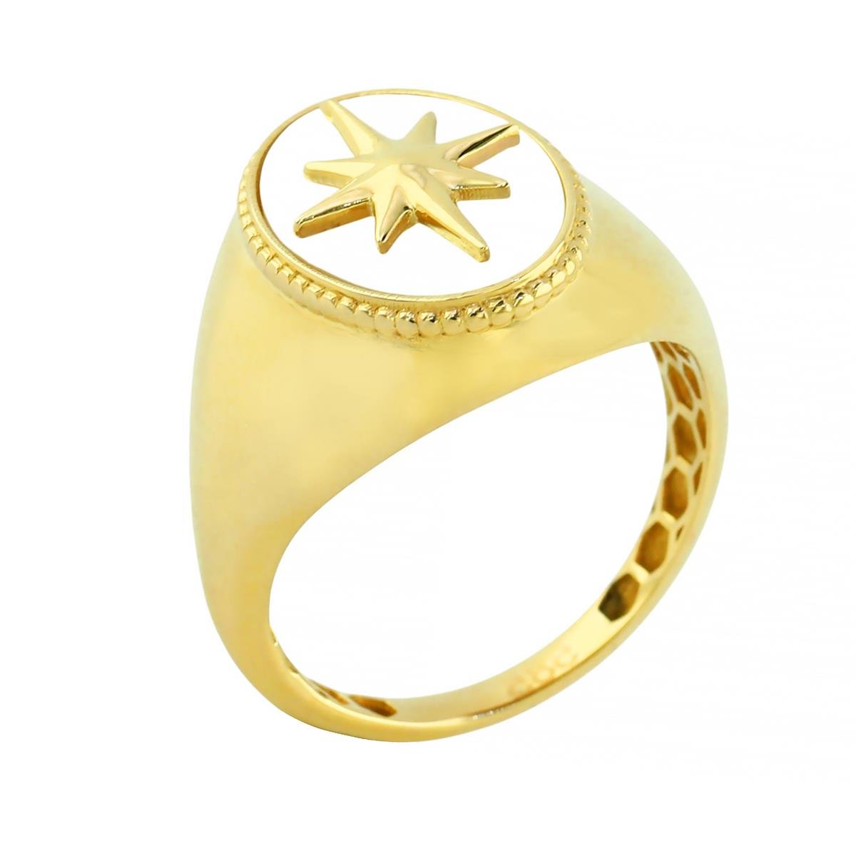 14 Ayar Altın Yıldızlı Yüzük  -  0204697