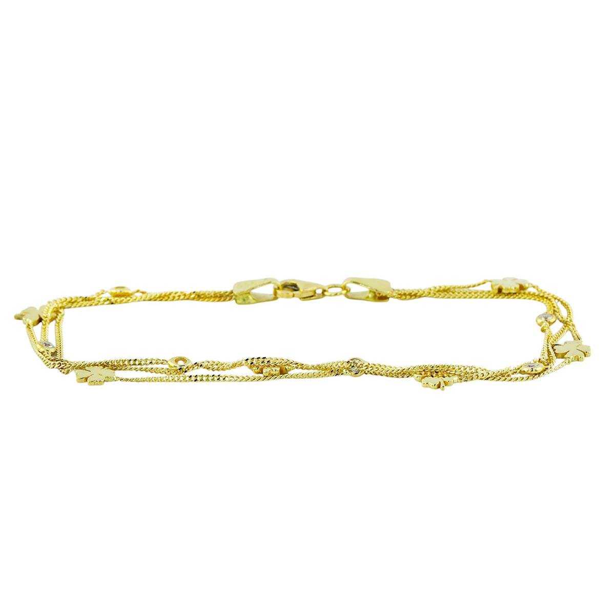 14 Ayar Altın Yonca Bileklik  -  0194265