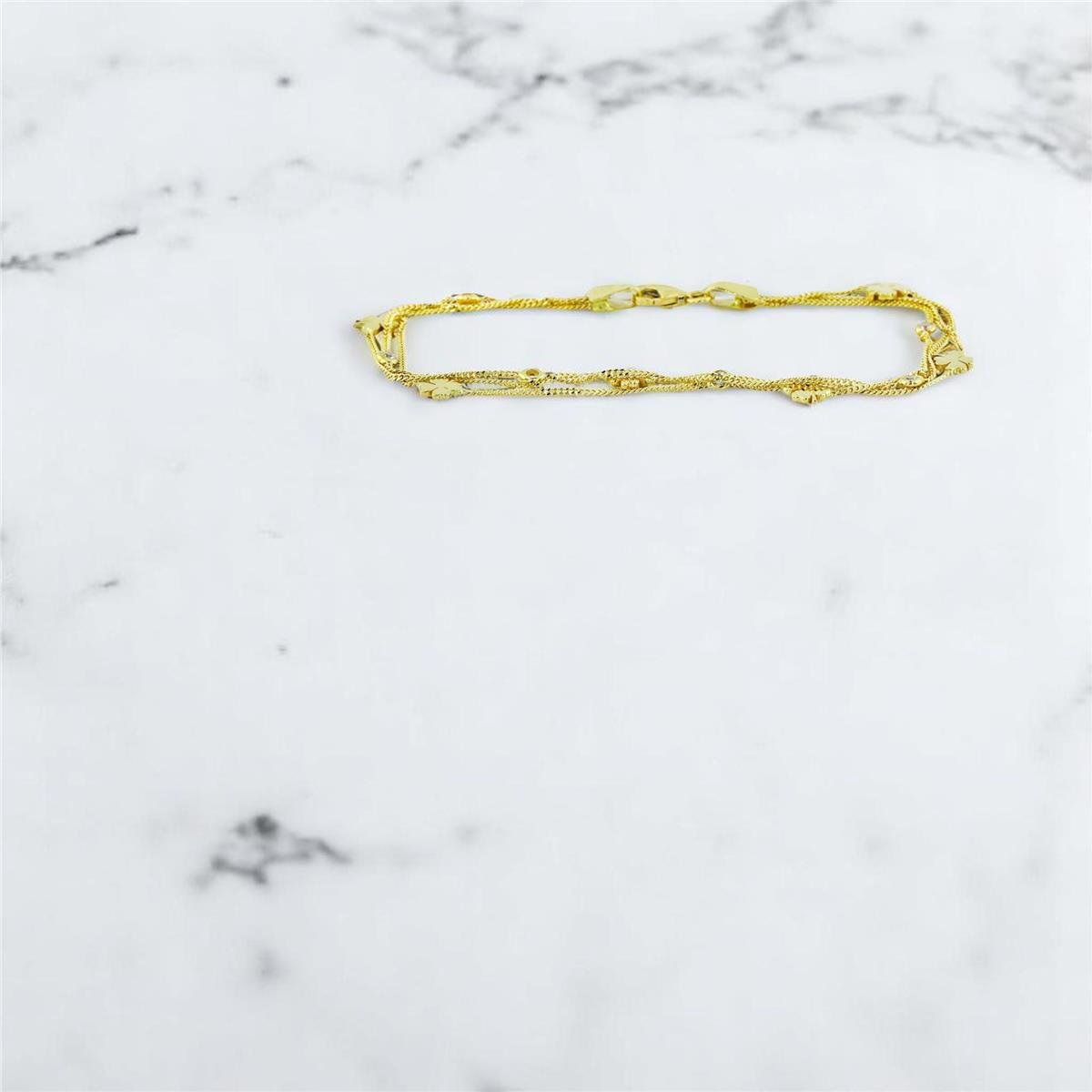 14 Ayar Altın Yonca Bileklik  -  0194265