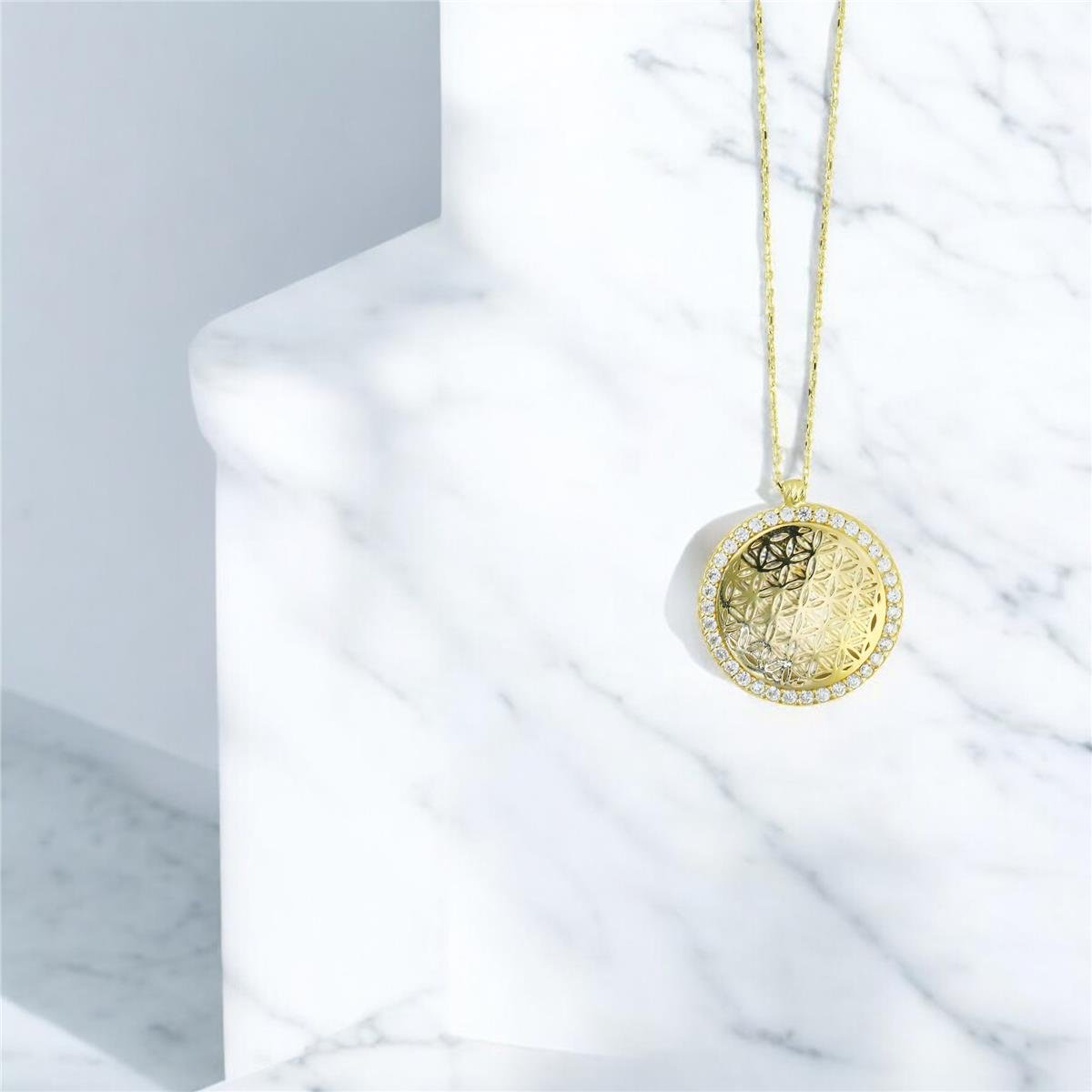 14 Ayar Altın YSM CICEGI Kolye  -  0205075