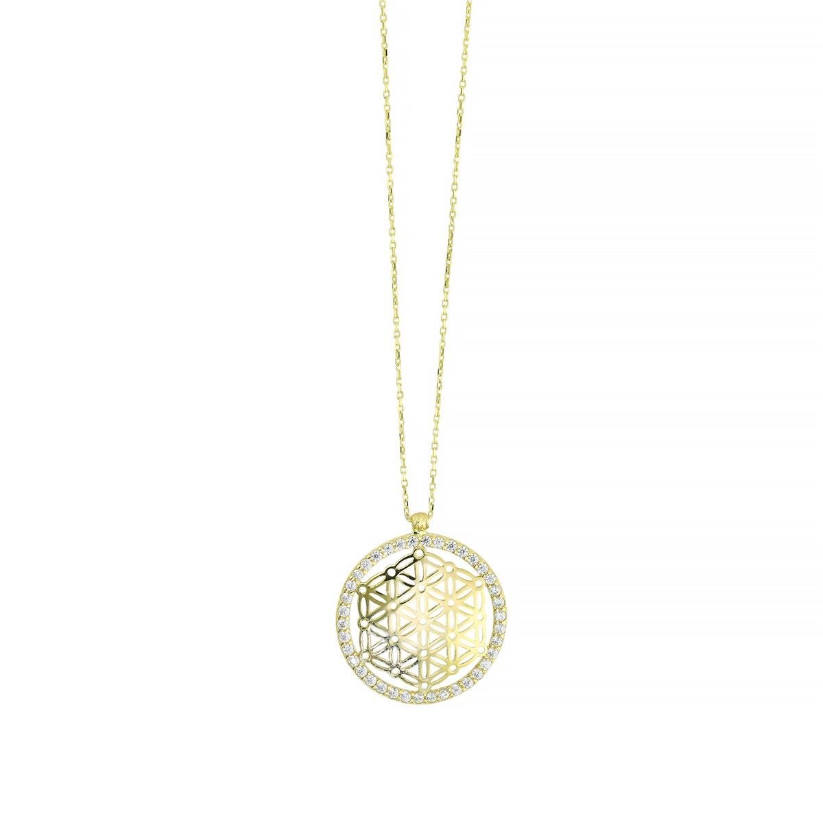 14 Ayar Altın YSM CICEGI Kolye  -  0205076