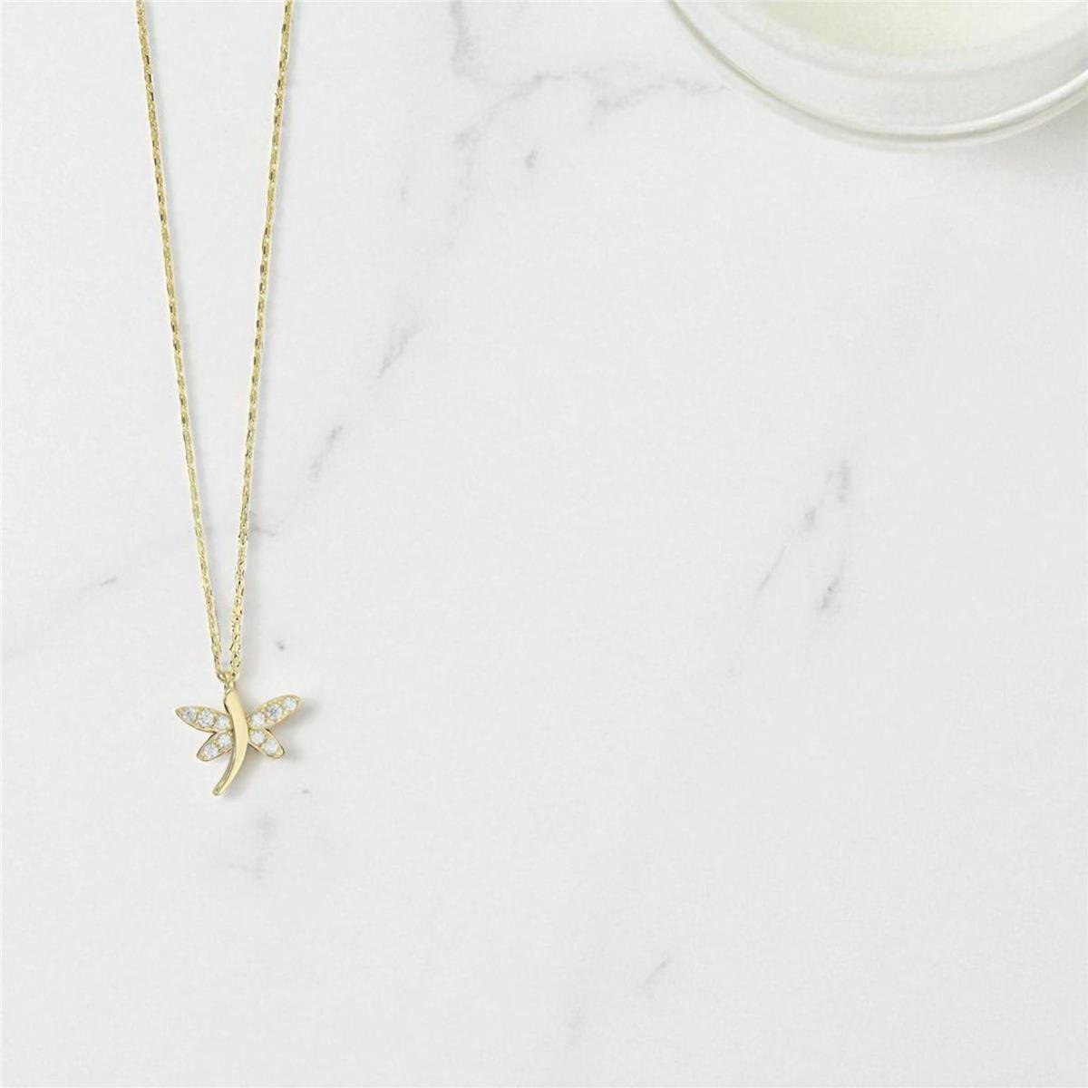 14 Ayar Altın Yusufcuk Kolye  -  0196733