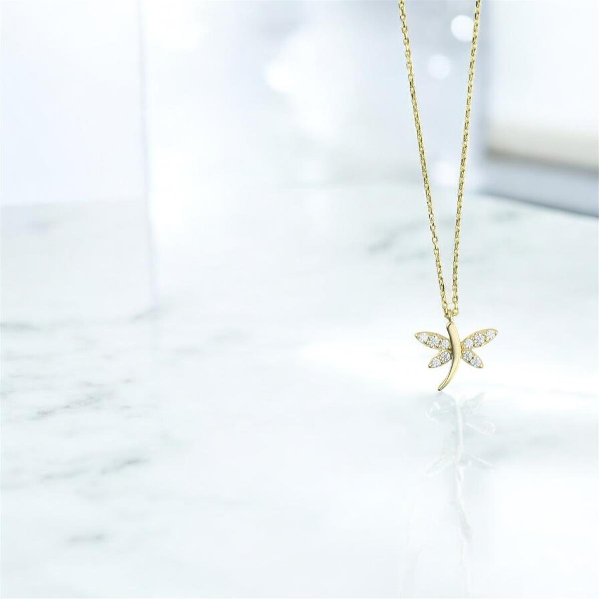 14 Ayar Altın Yusufcuk Kolye  -  0202246