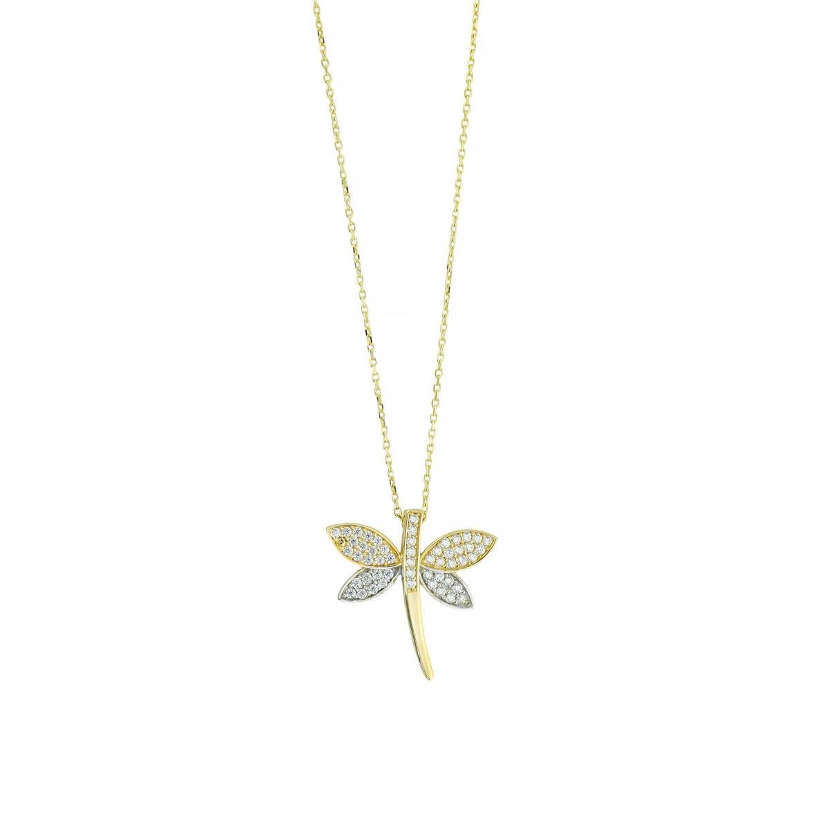 14 Ayar Altın Yusufcuk Kolye  -  0205087