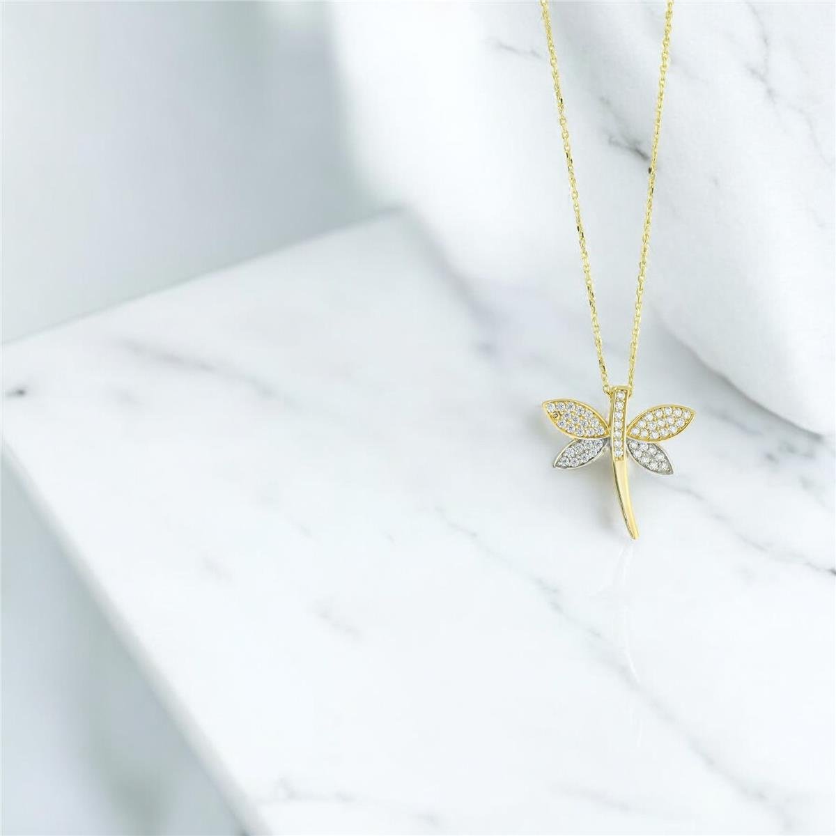 14 Ayar Altın Yusufcuk Kolye  -  0205087