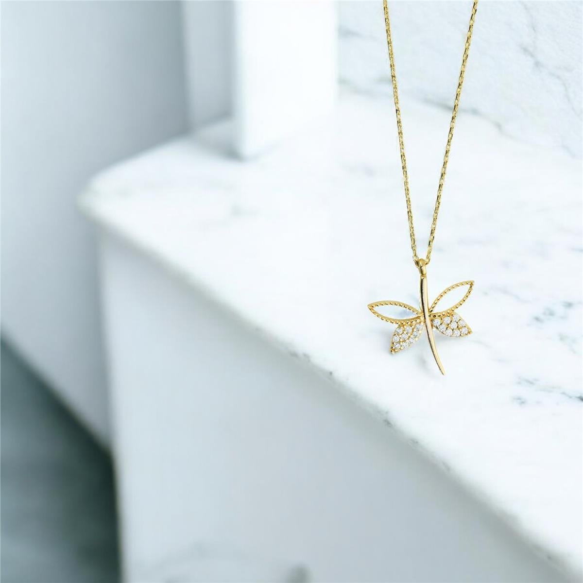 14 Ayar Altın Yusufcuk Kolye  -  0205143