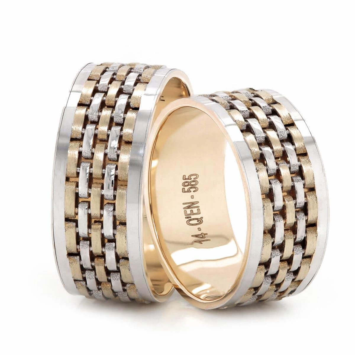 14 Ayar Elişi Erkek Alyans - DKM0030