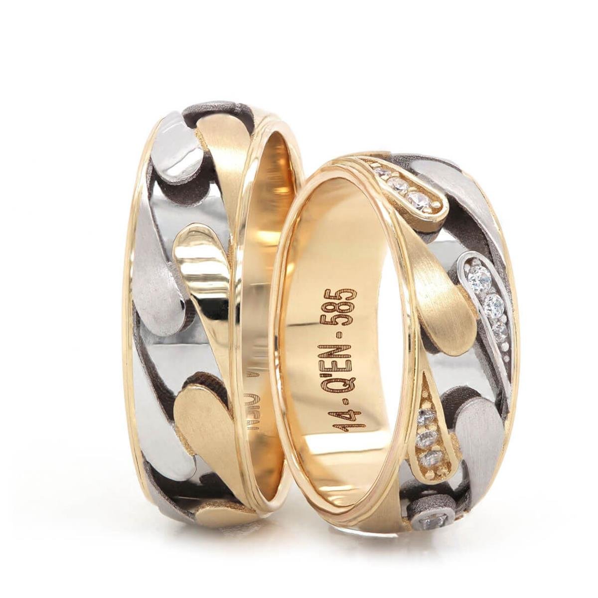 14 Ayar Elişi Erkek Alyans - DKM0628