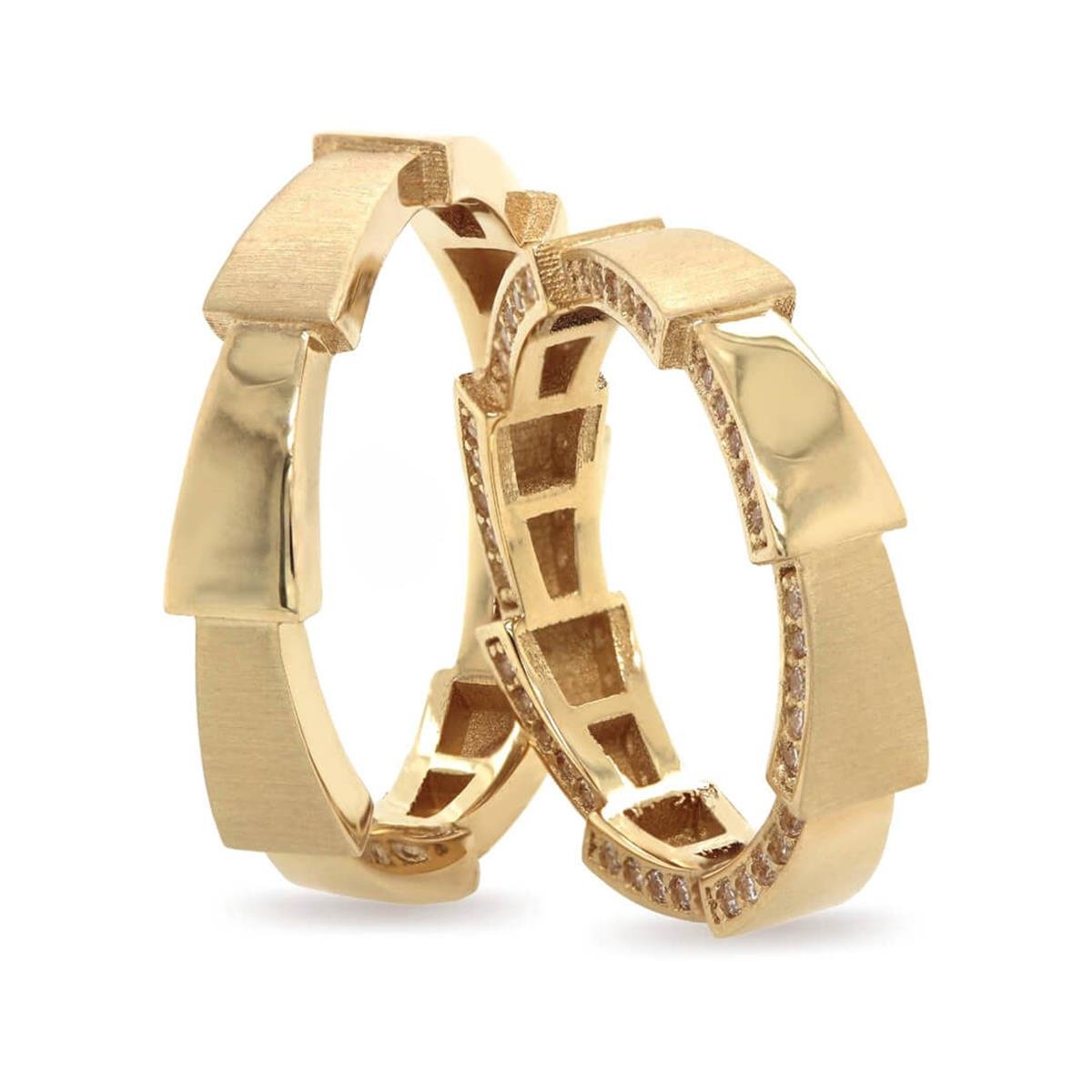 14 Ayar Elişi Erkek Alyans - DKM0718