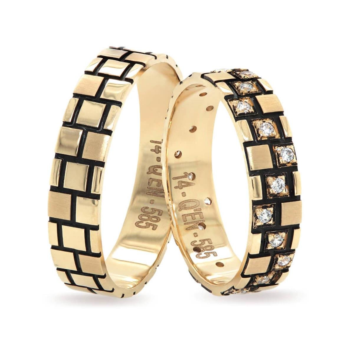 14 Ayar Elişi Erkek Alyans - EL01458