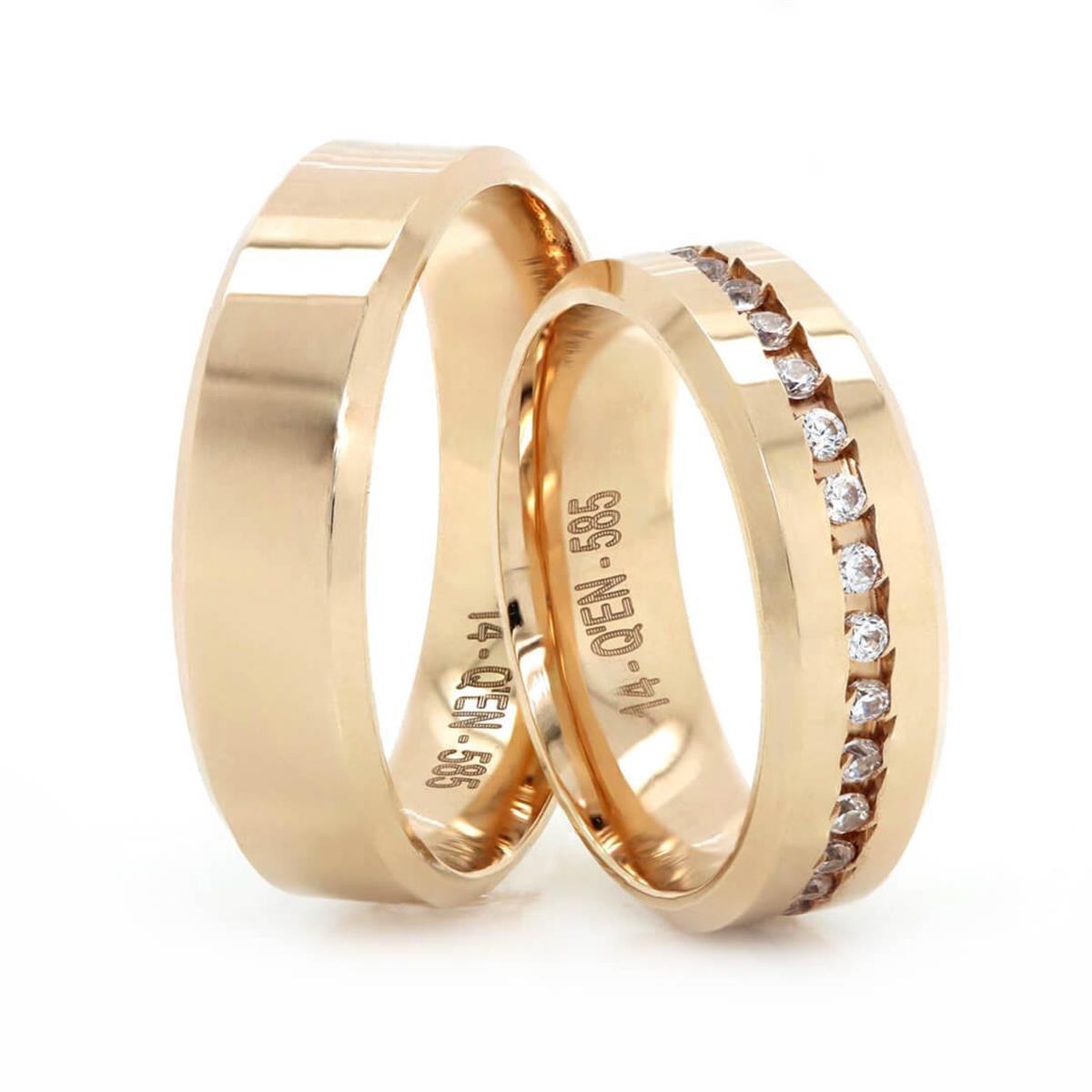 14 Ayar Elişi Erkek Alyans - EL01672