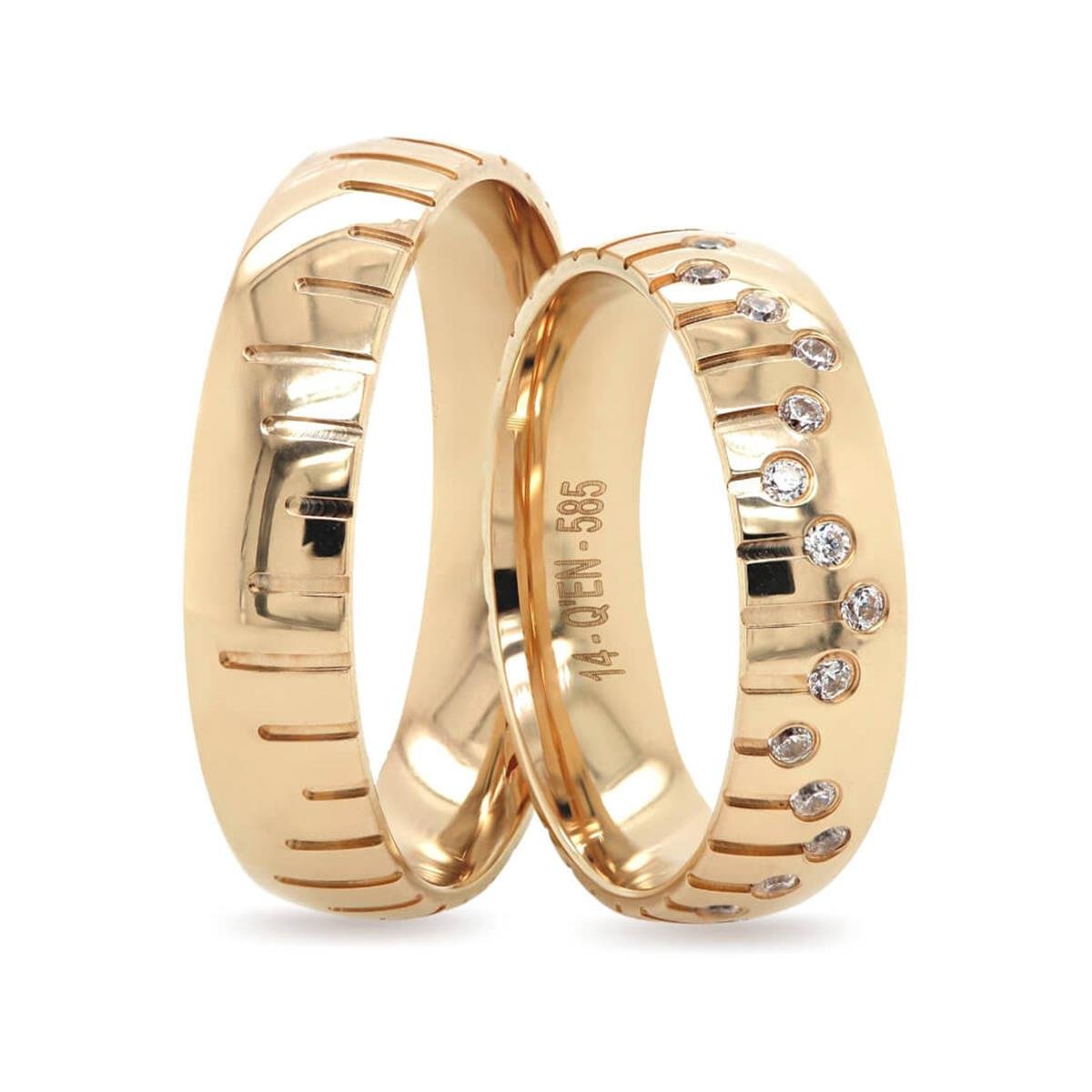 14 Ayar Elişi Erkek Alyans - EL01856