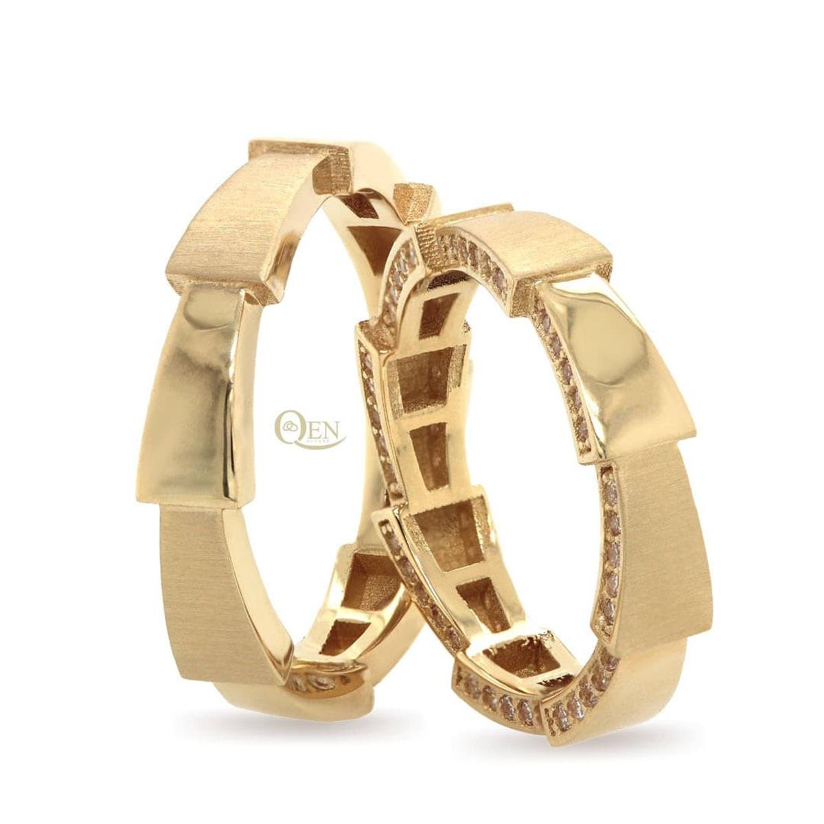 14 Ayar Elişi Kadın Alyans - DKM0717