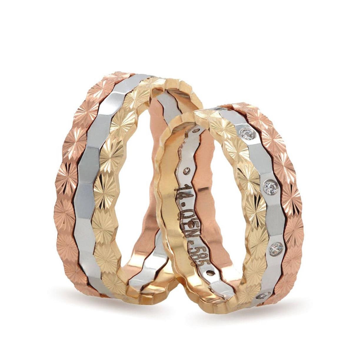 14 Ayar Elişi Kadın Alyans - EL01401