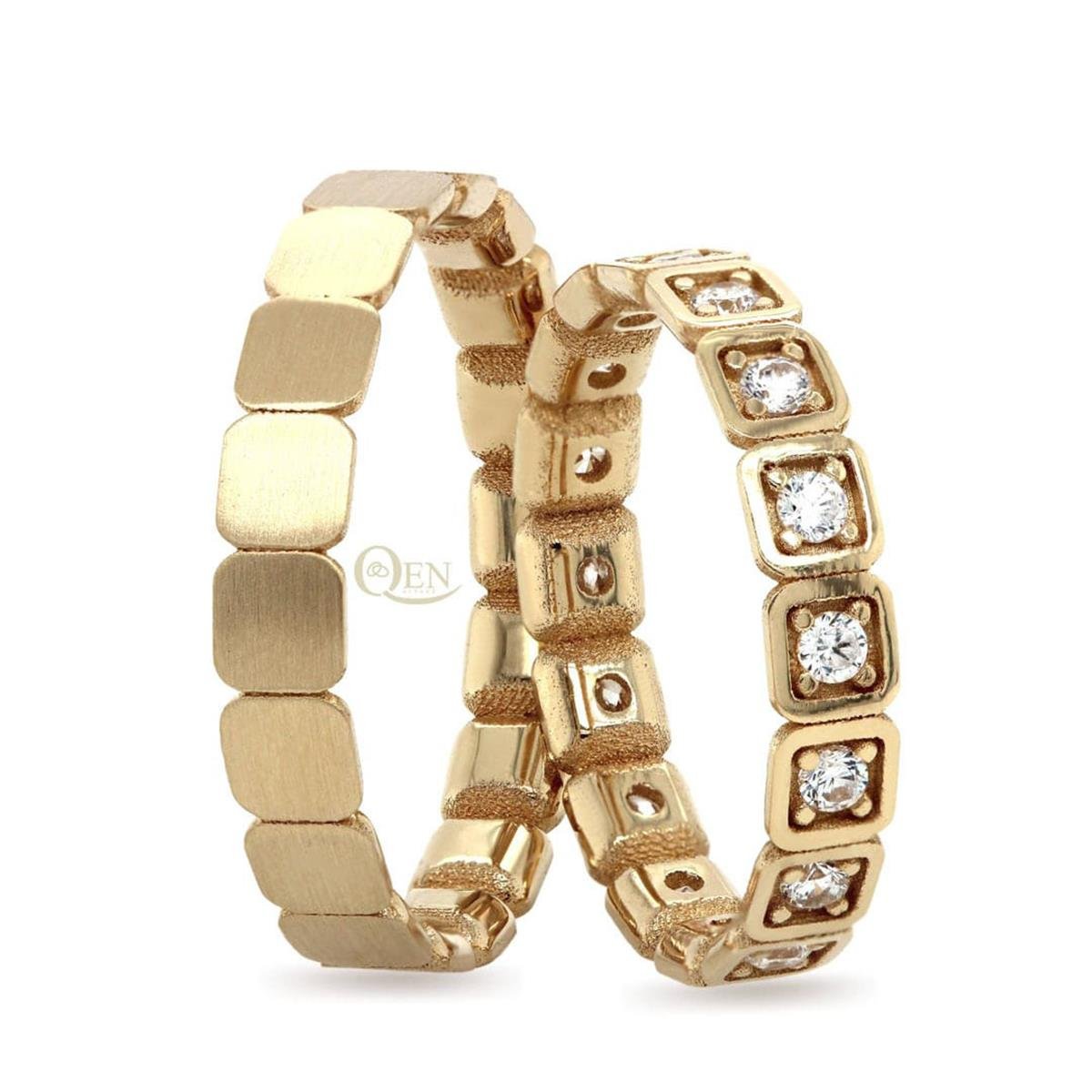 14 Ayar Elişi Kadın Alyans - EL01851