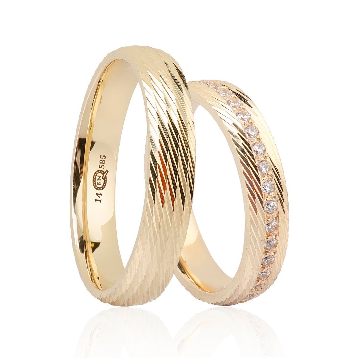 14 Ayar Elişi Kadın Alyans - EL01915