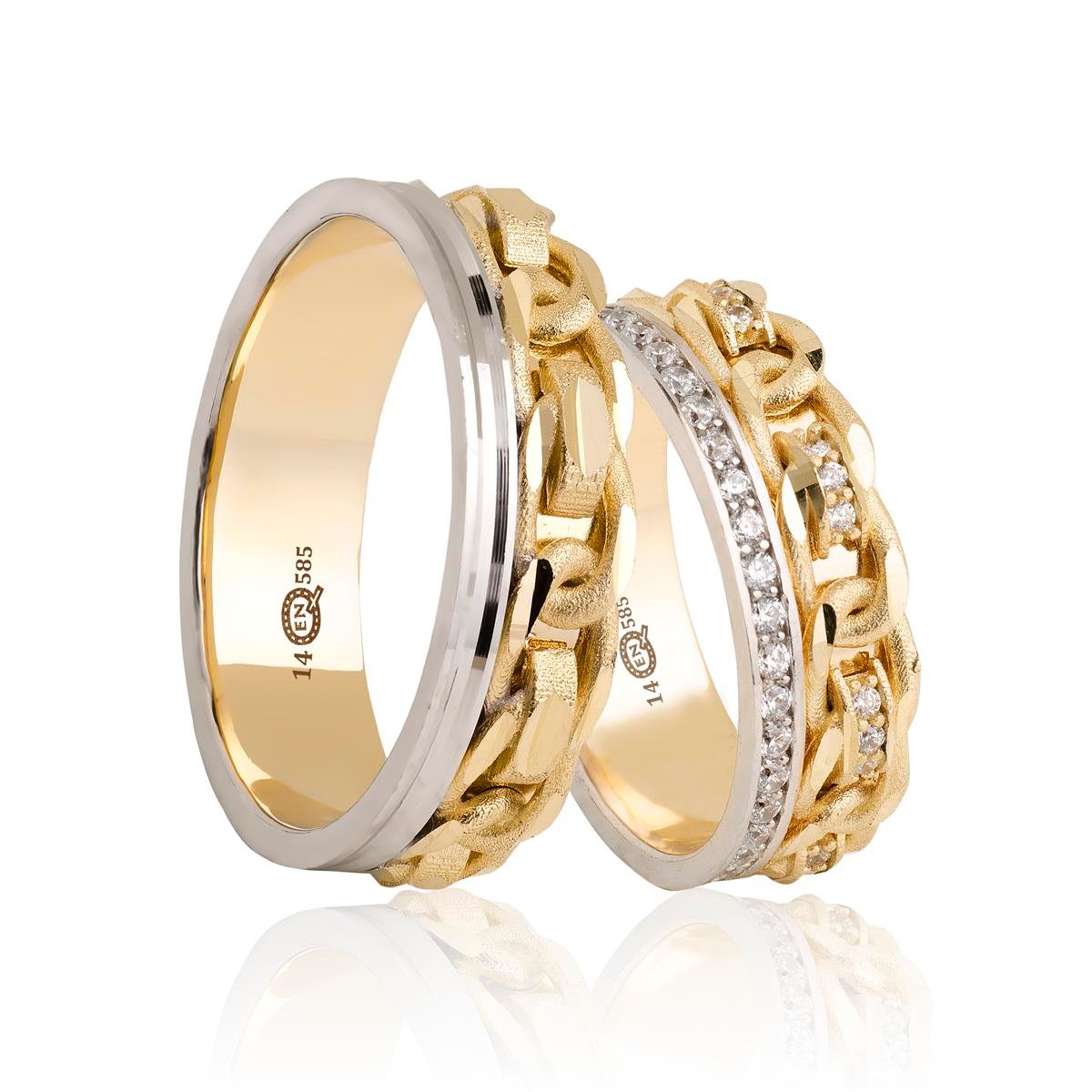 14 Ayar Elişi Kadın Alyans - EL01959