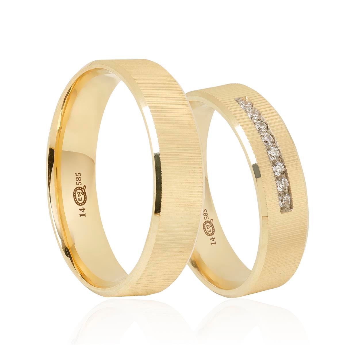 14 Ayar Elişi Kadın Alyans - EL01987