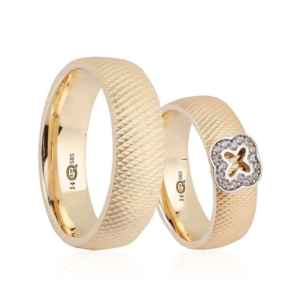 14 Ayar Elişi Kadın Alyans - EL01995